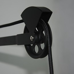 Amerikansk Landlig Vegglampe Retro Kreativ Vegglampe I Tre Med Trinser