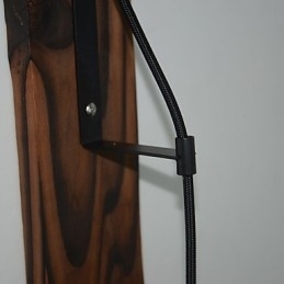 Amerikansk Landlig Vegglampe Retro Kreativ Vegglampe I Tre Med Trinser