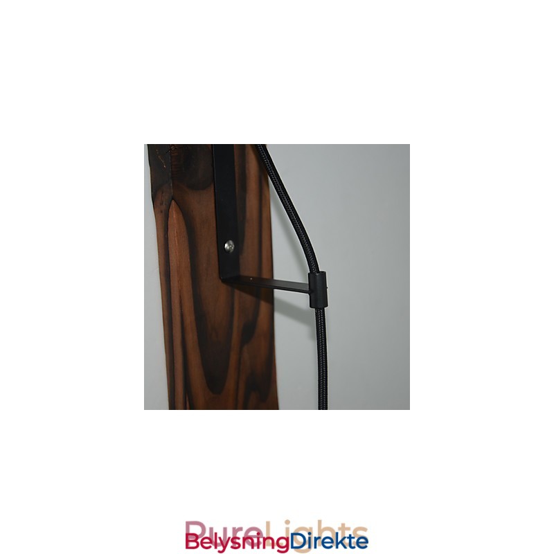 Amerikansk Landlig Vegglampe Retro Kreativ Vegglampe I Tre Med Trinser