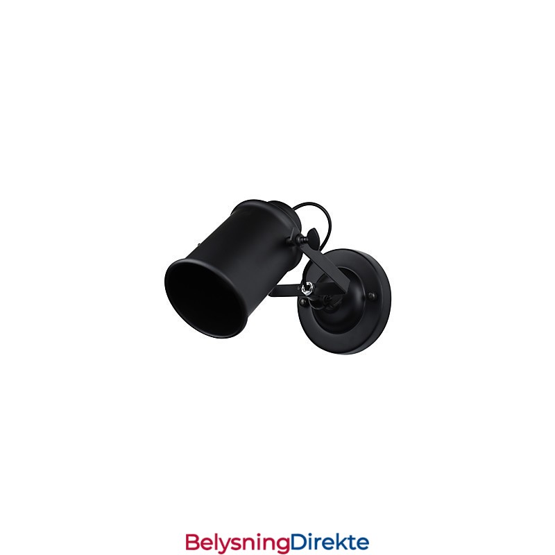 Malt Stålvegglampe Dum Svart Amerikansk Kaffedekorasjon Retro Vegglampe Lyssabellampe På Vegg