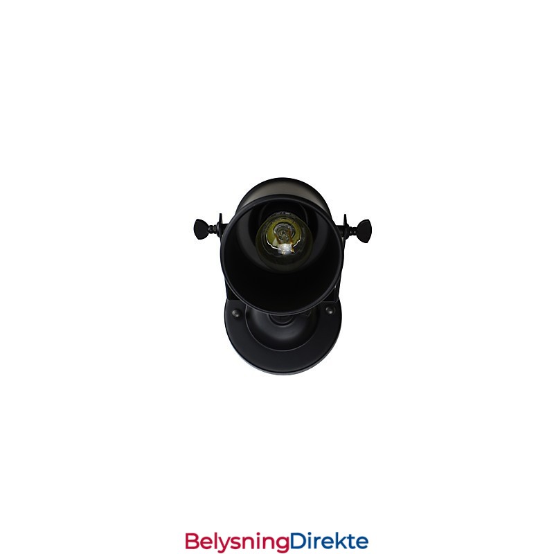 Malt Stålvegglampe Dum Svart Amerikansk Kaffedekorasjon Retro Vegglampe Lyssabellampe På Vegg