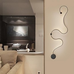 Vegglampe Moderne Samtidsmaleri Aluminium Vegglampe For Soverom Trappe Stue Lampe