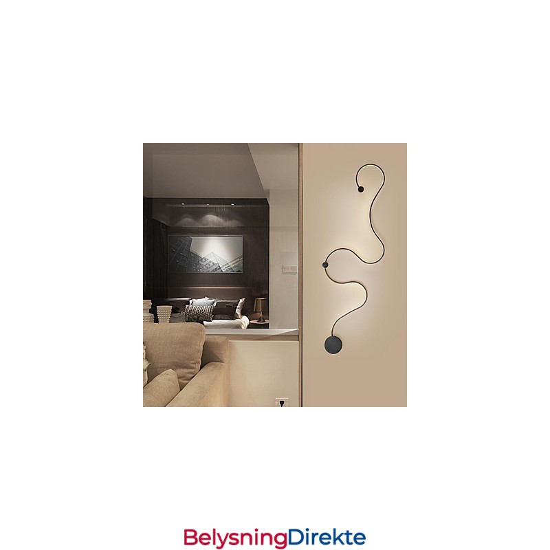 Vegglampe Moderne Samtidsmaleri Aluminium Vegglampe For Soverom Trappe Stue Lampe