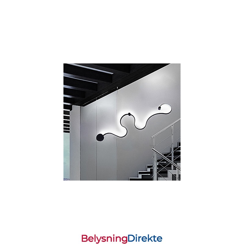 Vegglampe Moderne Samtidsmaleri Aluminium Vegglampe For Soverom Trappe Stue Lampe