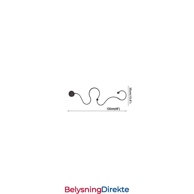 Vegglampe Moderne Samtidsmaleri Aluminium Vegglampe For Soverom Trappe Stue Lampe