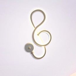 Enkel Moderne Kreativ Lysstang Vegglampe Innebygd Lampe Korridorlys Soverom Nattbordslampe Aluminiumslampe