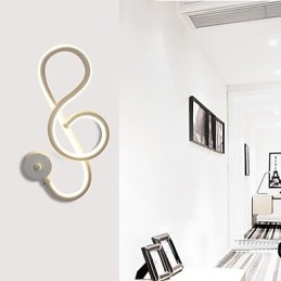 Enkel Moderne Kreativ Lysstang Vegglampe Innebygd Lampe Korridorlys Soverom Nattbordslampe Aluminiumslampe