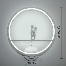 Vegglampe Moderne Minimalistisk Stue Dekorativ Aluminium Korridor Balkonglampe Soverom Nattbordslampe