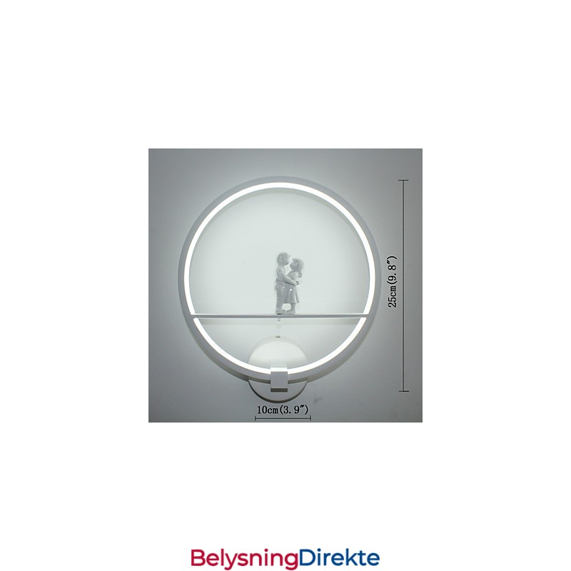 Vegglampe Moderne Minimalistisk Stue Dekorativ Aluminium Korridor Balkonglampe Soverom Nattbordslampe