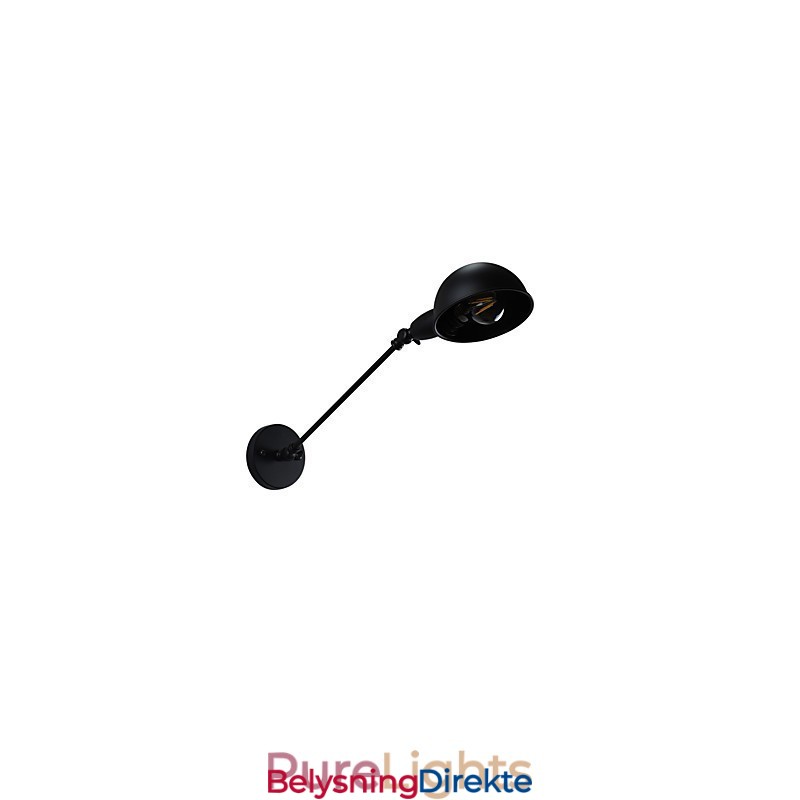 Malt Stålvegglampe Dum Svart Amerikansk Kaffedekorasjon Retro Vegglampe Lyssabellampe På Vegg