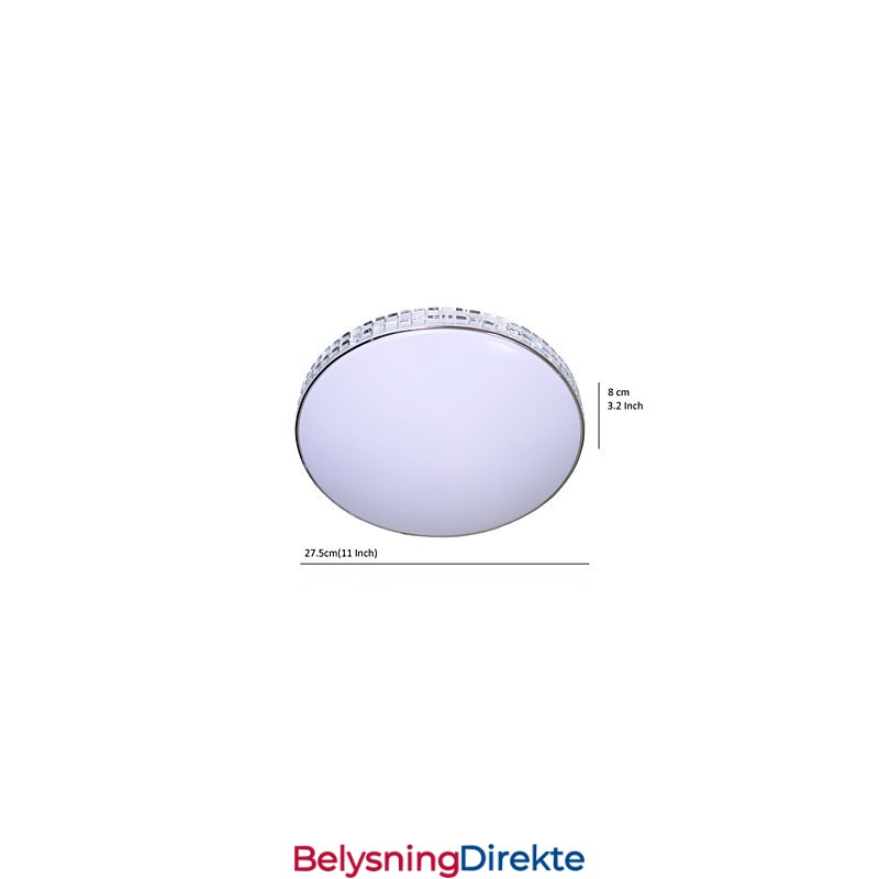 Moderne Taklampe Med Innfelt Montering, Akryl, Metallmaling, 90 265V Lys