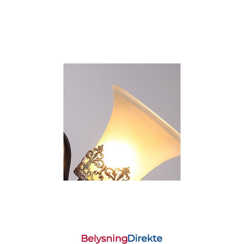 Amerikansk, Landlig Vintage Vegglampe I Metall Med Glass, Enkelt Hode, For Kantine, Stue, Entré, Dekorer Vegglampe