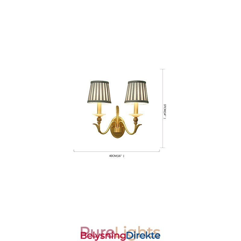 Enkel, Landlig, Tradisjonell, Klassisk Messingfunksjon For Mini-Stil, Opplyst Vegglampe