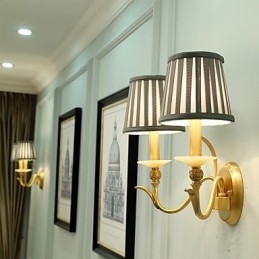 Enkel, Landlig, Tradisjonell, Klassisk Messingfunksjon For Mini-Stil, Opplyst Vegglampe