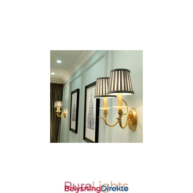 Enkel, Landlig, Tradisjonell, Klassisk Messingfunksjon For Mini-Stil, Opplyst Vegglampe