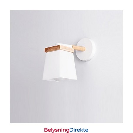 Firkantet Glassskjermvegglampe For Soverom Moderne Funksjon Omgivelseslys Vegglampe Vegglampe