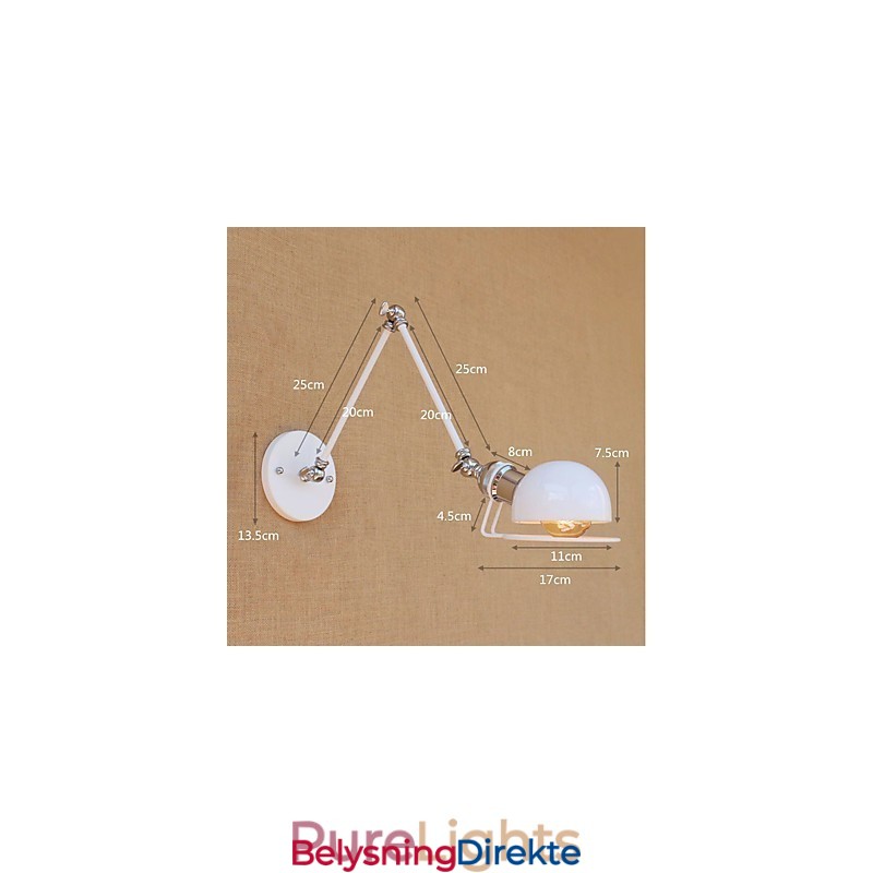 Maleri I Vintagestil For Øyebeskyttelse Med Svingarm I Ministil, Omgivelseslys, Svingarmlamper, Vegglamper