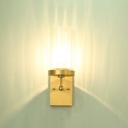 Tradisjonell Klassisk Landlig Messingfunksjon For Mini-Stil Opplyst Vegglampe I Messing