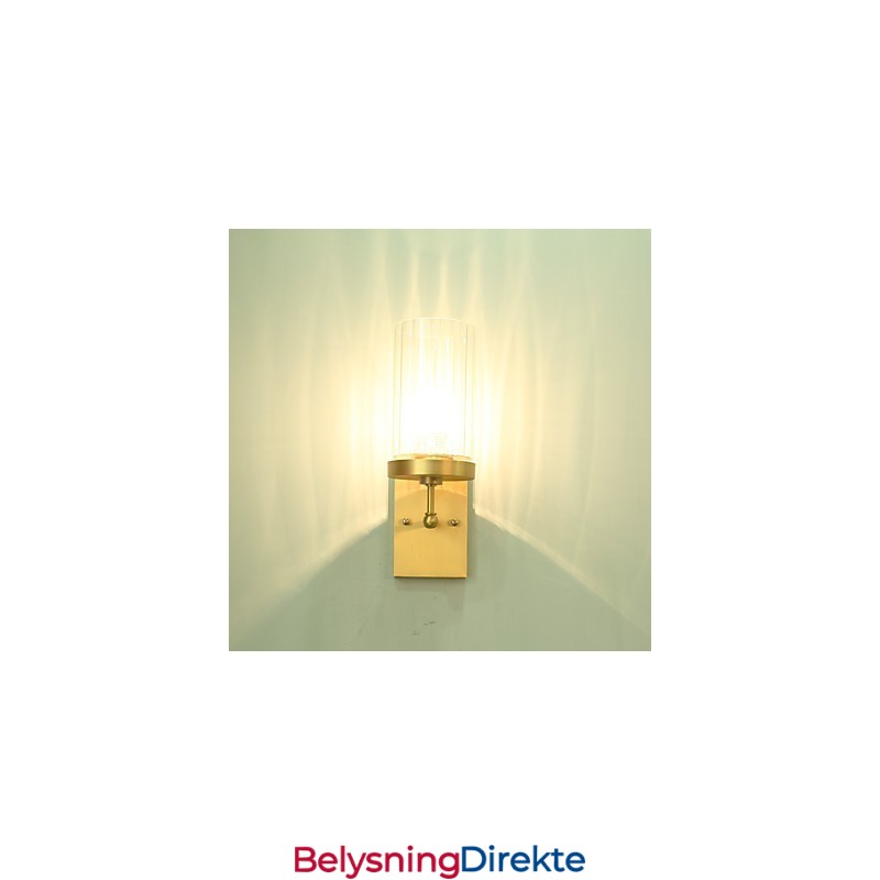 Tradisjonell Klassisk Landlig Messingfunksjon For Mini-Stil Opplyst Vegglampe I Messing