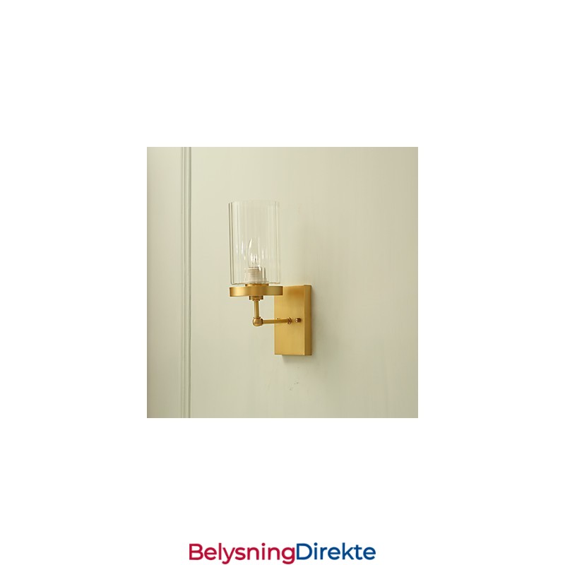 Tradisjonell Klassisk Landlig Messingfunksjon For Mini-Stil Opplyst Vegglampe I Messing