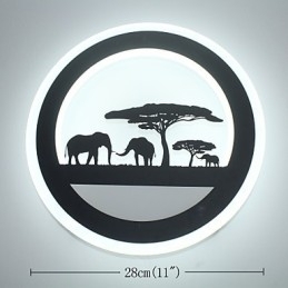 Akryl Rund Nattbordslampe Til Soverom, Originalitet, Moderne Korridorlampe, Inngangslampe