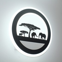 Akryl Rund Nattbordslampe Til Soverom, Originalitet, Moderne Korridorlampe, Inngangslampe