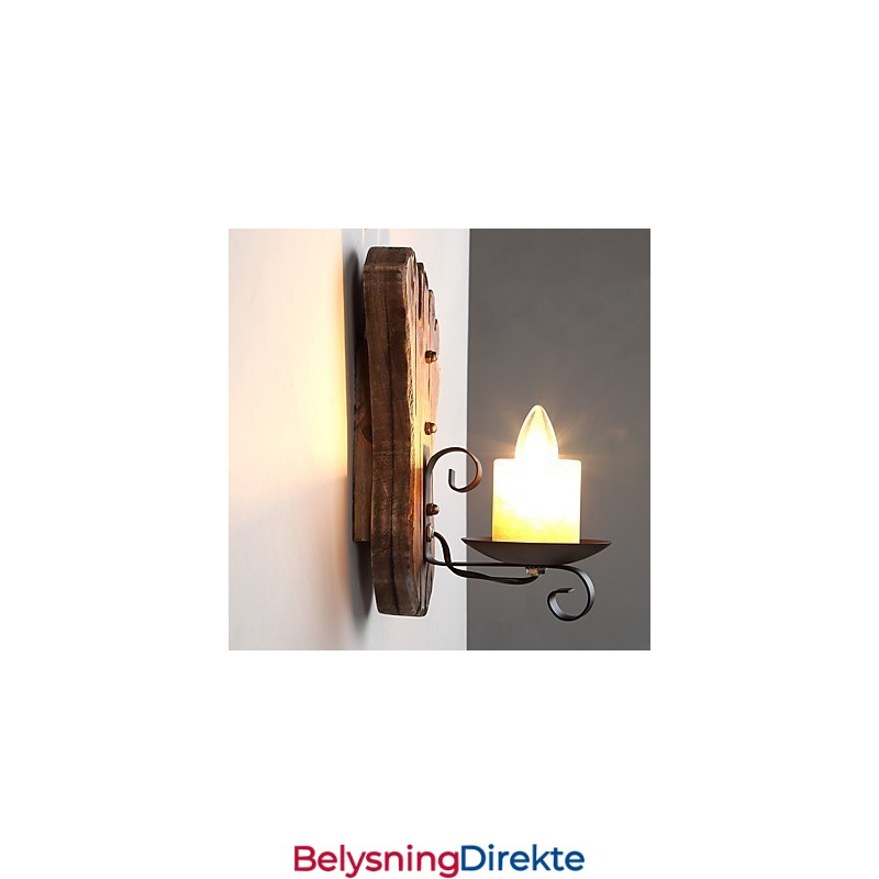 Enkelthodet Industriell Vintage Retro Tre Metall Maling Farge Vegglampe For Hjem Hotell Korridor Dekor Vegglampe