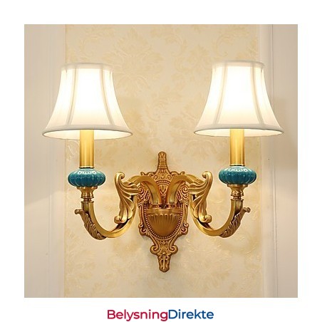 Enkel, Landlig, Tradisjonell, Klassisk Messingfunksjon For Mini-Stil, Opplyst Vegglampe