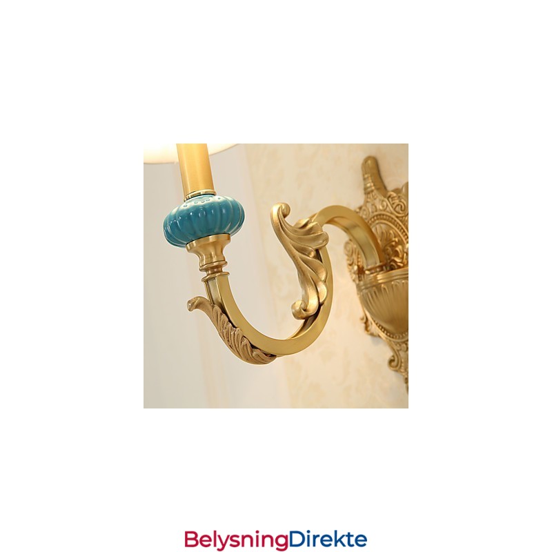 Enkel, Landlig, Tradisjonell, Klassisk Messingfunksjon For Mini-Stil, Opplyst Vegglampe