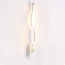 Moderne Enkel Kreativ Soverom Korridor Stue Tv Bakgrunn Aluminium Bølge Vegglampe Speil Frontlykter