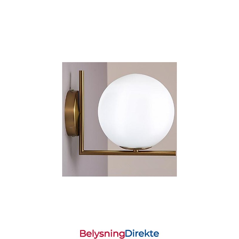 Moderne Og Innleid Glassvegglampe I Smijern - Individualitet