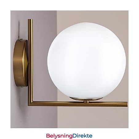 Moderne Og Innleid Glassvegglampe I Smijern - Individualitet