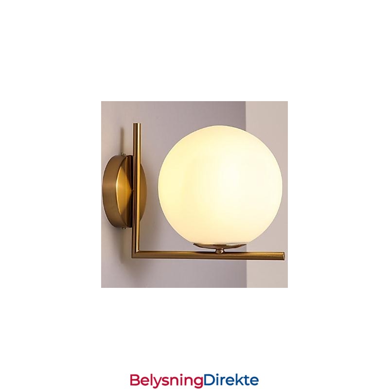 Moderne Og Innleid Glassvegglampe I Smijern - Individualitet