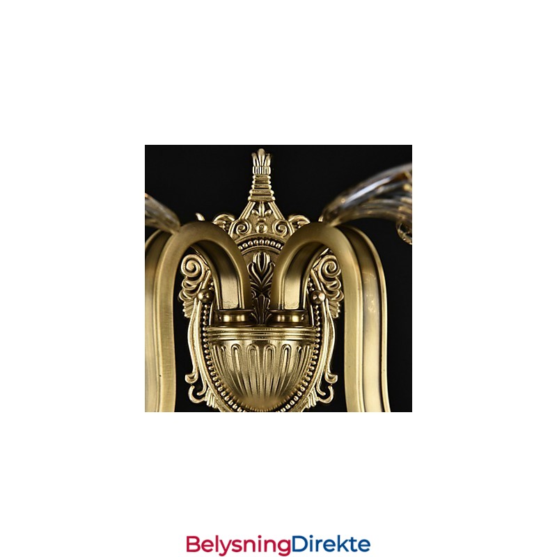 Rustikk Messingdetalj For Mini-Stil Opplyst Vegglampe I Messing