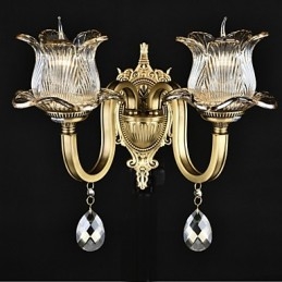 Rustikk Messingdetalj For Mini-Stil Opplyst Vegglampe I Messing