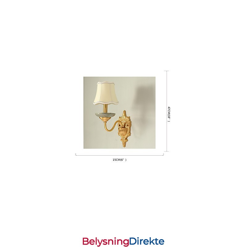 Enkel, Landlig, Tradisjonell, Klassisk Messingfunksjon For Mini-Stil, Opplyst Vegglampe