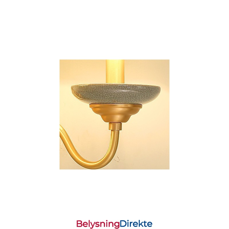 Enkel, Landlig, Tradisjonell, Klassisk Messingfunksjon For Mini-Stil, Opplyst Vegglampe