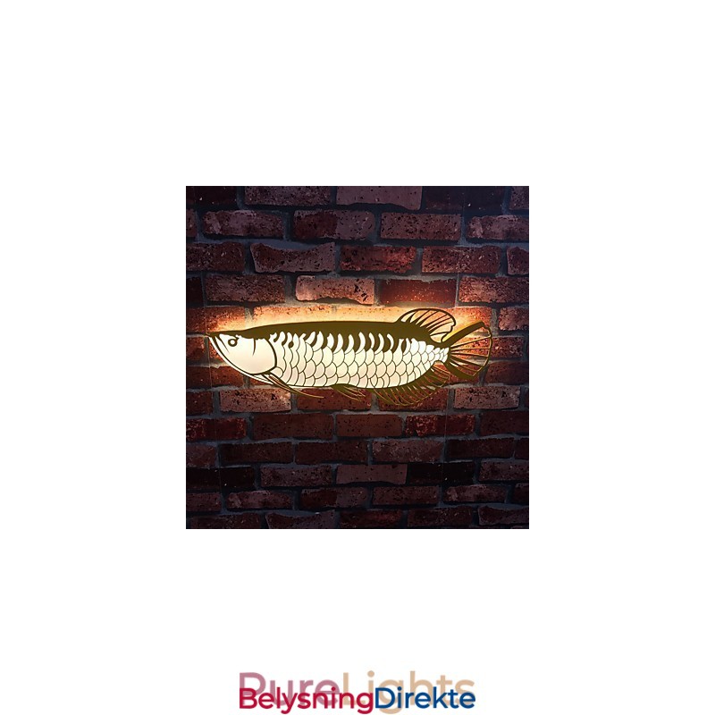 Moderne Vegglamper Fiskeformet Enkelhetsstil Akrylbelysning Stue Gang Soverom Hotellrom Dekorasjonsbelysning