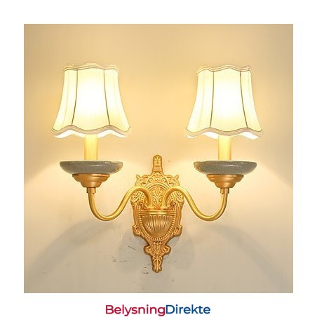 Enkel, Landlig, Tradisjonell, Klassisk Messingfunksjon For Mini-Stil, Opplyst Vegglampetter, Vegglampe I Pu
