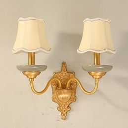 Enkel, Landlig, Tradisjonell, Klassisk Messingfunksjon For Mini-Stil, Opplyst Vegglampetter, Vegglampe I Pu