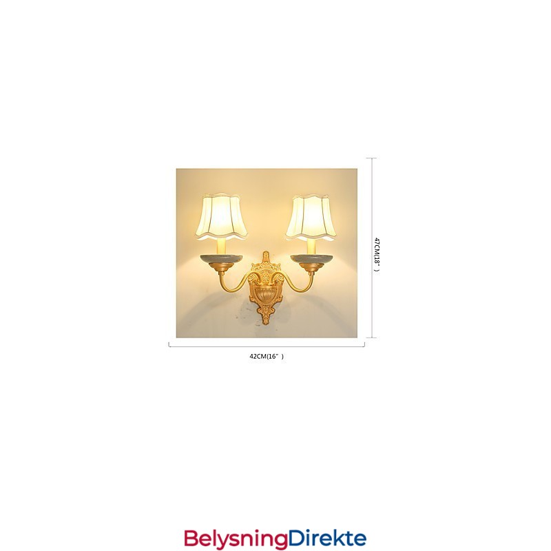 Enkel, Landlig, Tradisjonell, Klassisk Messingfunksjon For Mini-Stil, Opplyst Vegglampetter, Vegglampe I Pu