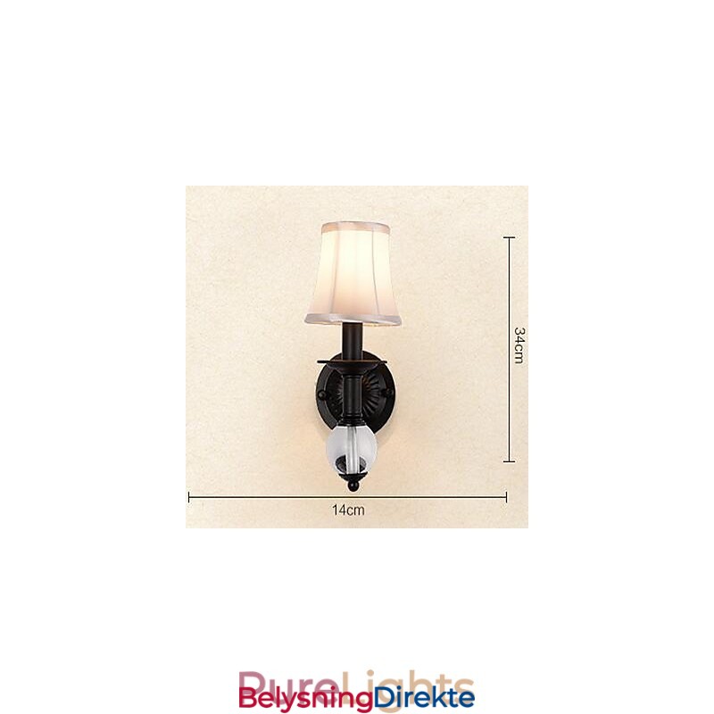 Vintage Galvanisert Opplyst Vegglampe Med Opplyst Tak