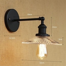 Landlig Retro-Maleri For Mini-Stil Øyebeskyttelse Omgivelseslys Vegglampetter