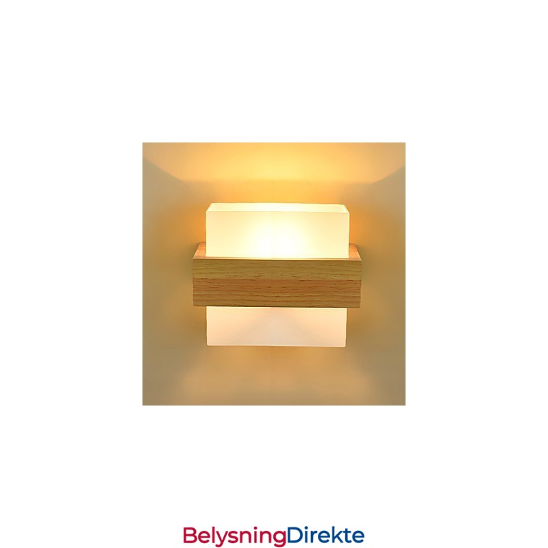 Nyhet Landlig Funksjon For Mini-Stil Øyebeskyttelse Omgivelseslys Lampetter Nattbord Nattlys Kreativ Balkong Vegglampe