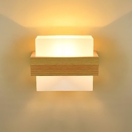 Nyhet Landlig Funksjon For Mini-Stil Øyebeskyttelse Omgivelseslys Lampetter Nattbord Nattlys Kreativ Balkong Vegglampe