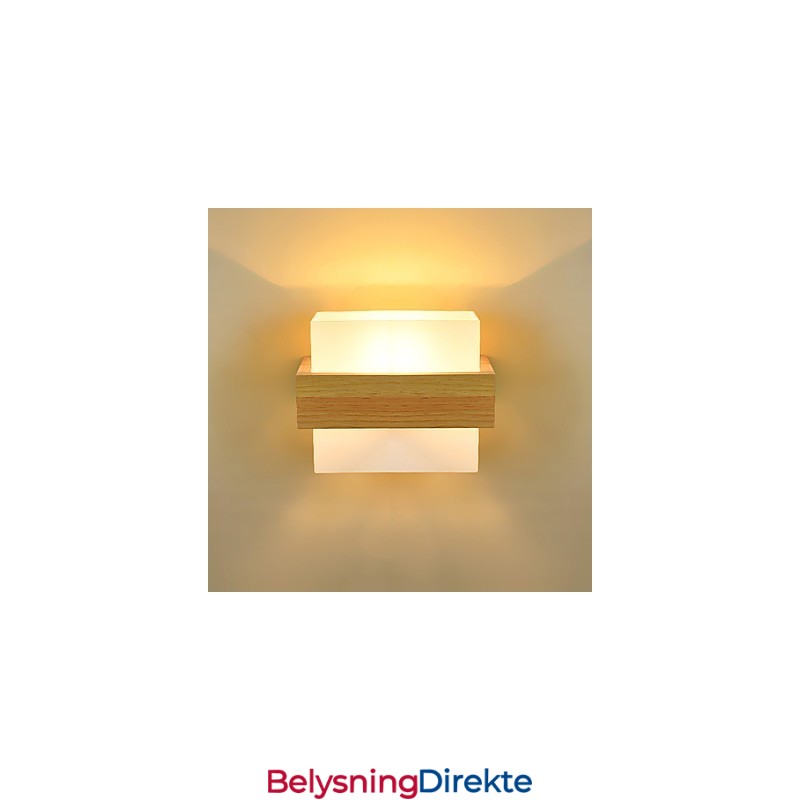 Nyhet Landlig Funksjon For Mini-Stil Øyebeskyttelse Omgivelseslys Lampetter Nattbord Nattlys Kreativ Balkong Vegglampe