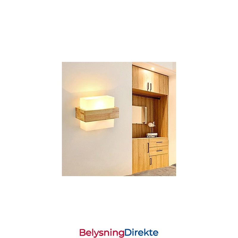 Nyhet Landlig Funksjon For Mini-Stil Øyebeskyttelse Omgivelseslys Lampetter Nattbord Nattlys Kreativ Balkong Vegglampe