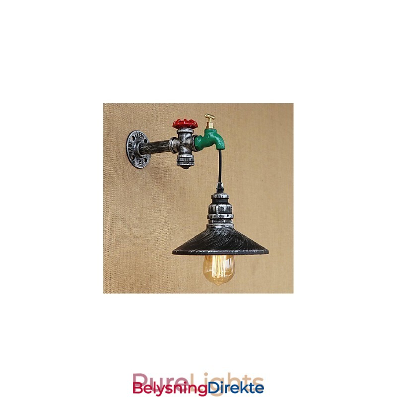 Rustikk Hyttemaling For Omgivelseslys Vegglampe Med Vegglampe