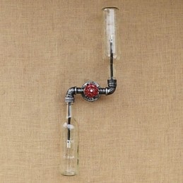 Rustikk Lodge Messingdetalj For Omgivelseslys Vegglampe Vegglampe