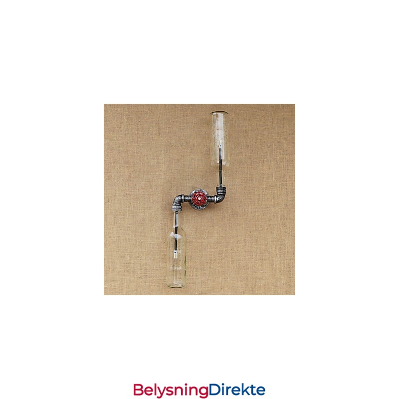 Rustikk Lodge Messingdetalj For Omgivelseslys Vegglampe Vegglampe